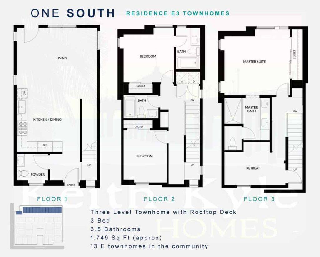 Residence-E3-townhome floorplan