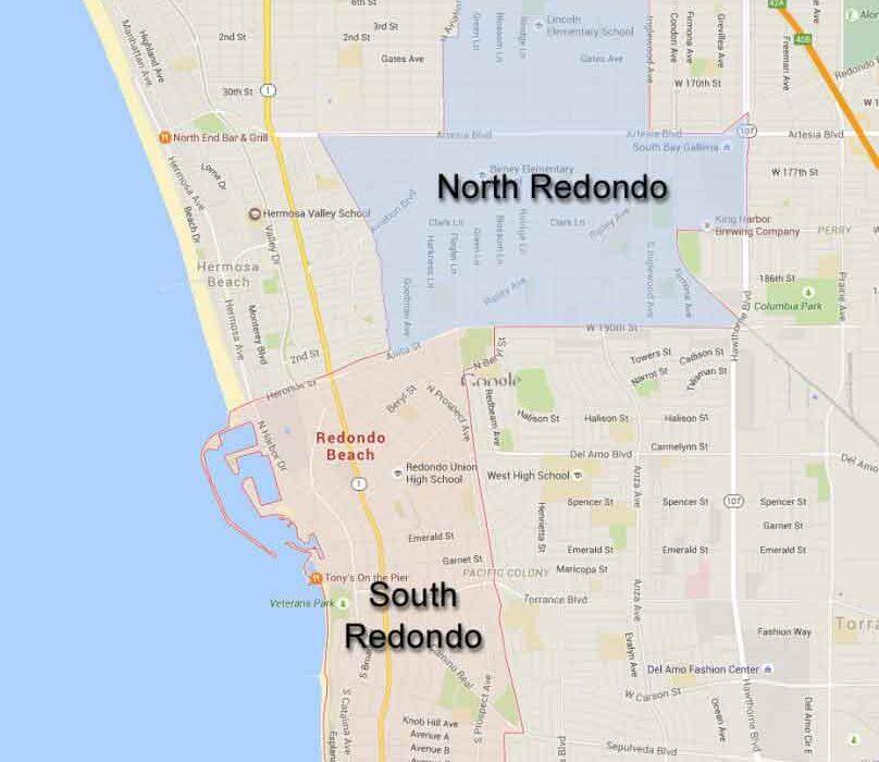Redondo Beach map