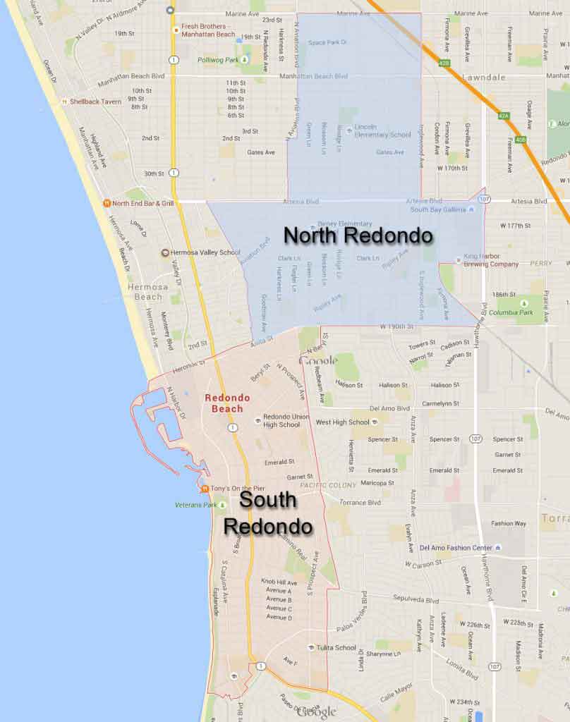 North-South-Redondo-Beach-Map