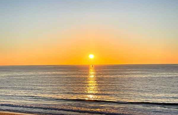 Sunset view from the Redondo Beach Esplanade
