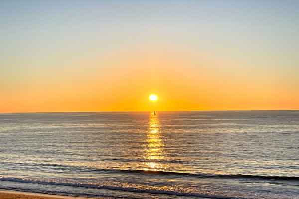 Sunset view from the Redondo Beach Esplanade